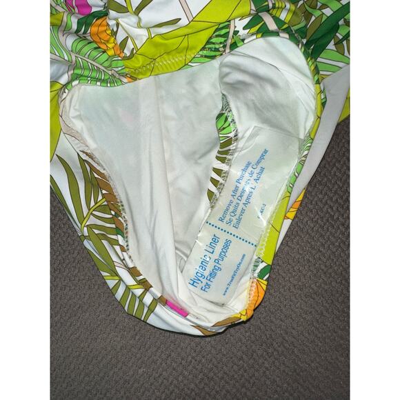 Trina Turk Green Its Bananas High-Rise Bikini Bottom & Bando top size 6 - Picture 5 of 7